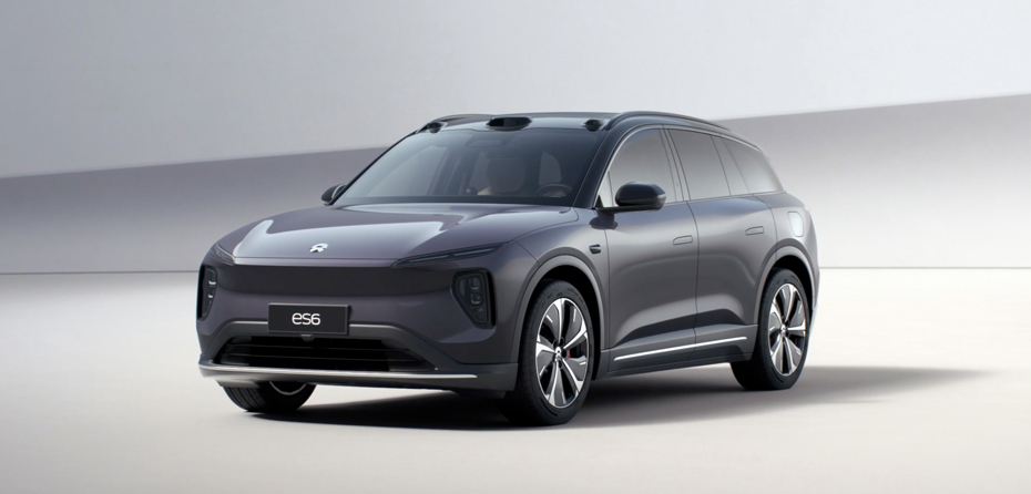 Static display of the new NIO ES6 and how it differs from the old version